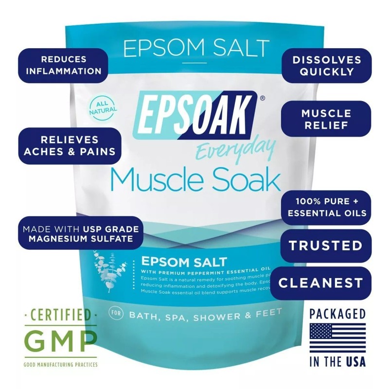 Epsoak Última Epsoak Sal De Epsom Bath Soak Bundle (6