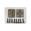 AUXBC 80Pcs 18x15mm Antique Bronze Mini Hinges for Wooden Box,