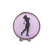 Mercia Golf Magnetic Hat Clip With Lady Golfer Ball Markers