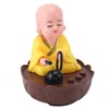 Musical Nodding Monk Figurine Decoration Moving Head Buddha Statue with