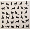 Unbranded Small Black Cat 36 pcs Silhouette Die Cut Scrapbook