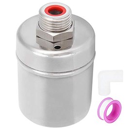 1/2in Floating Ball Valve, Stainless Steel Automatic Water Water Level Control Valve with PTFE Tape Elbow for Water Tank Sink Tower Pools