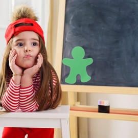 Operitacx 72pcs Decorative Paper Cutouts Mushroom Modeling Paper Cutouts Paper Cut Decorations DIY Craft Art Project Home School Classroom Decorations (people shape)