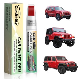 Car Touch Up Paint Flame Red(PR4/TR4) for Jeep, Color Accurate Car Scratch Repair Remover Pen Fix Auto Paint Chips and Nicks