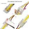 Biantie La 3-Pin 12mm LED Strip Connector, Solderless Clip for