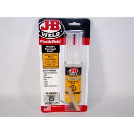 JB Weld J-B Weld PlasticWeld Quick-Setting Epoxy 25mL, Translucent Yellow, 50132 (Qty 2)