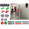 BIKE-label Door Sign 3D Sticker Diameter 45 mm Aluminium Look