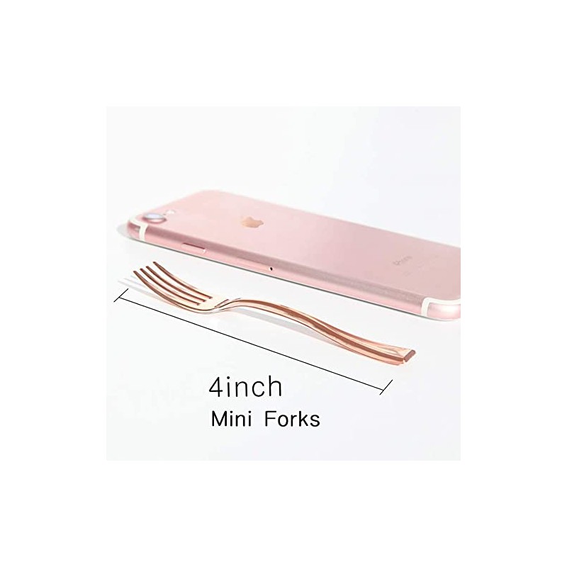 Pack of 24 Plastic Spoons, Dessert Spoons, Plastic Fork, Dessert