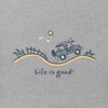 Life is Good. Men's Crusher Tee Vintage Off-Road Beach, Heather