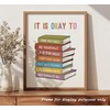 It's Okay To Feel Print, Motivational Classroom Print, Positive Affirmation