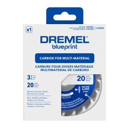 Dremel Blueprint Multi-Material 3-3/8 Inch 15mm Arbor Compact Circular Saw Blade (CS600)