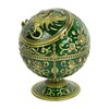Dragon Ashtray with Lid – Jade Green Gold Zinc Alloy