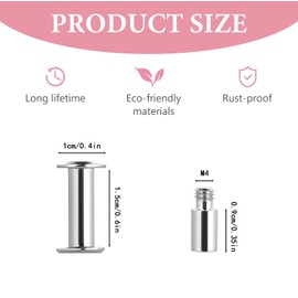 30 Pack Chicago Screws and Extention Posts,Replacement Extension Screws for Binding Extending Scrapbook Photo Album