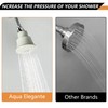 Adjustable Shower Arm, Chrome 11.8 Inches Flexible Shower Head for