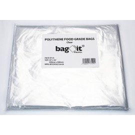 Polythene Food Grade Storage Bags 24" x 36" - 600mm x 900mm - Pack of 25