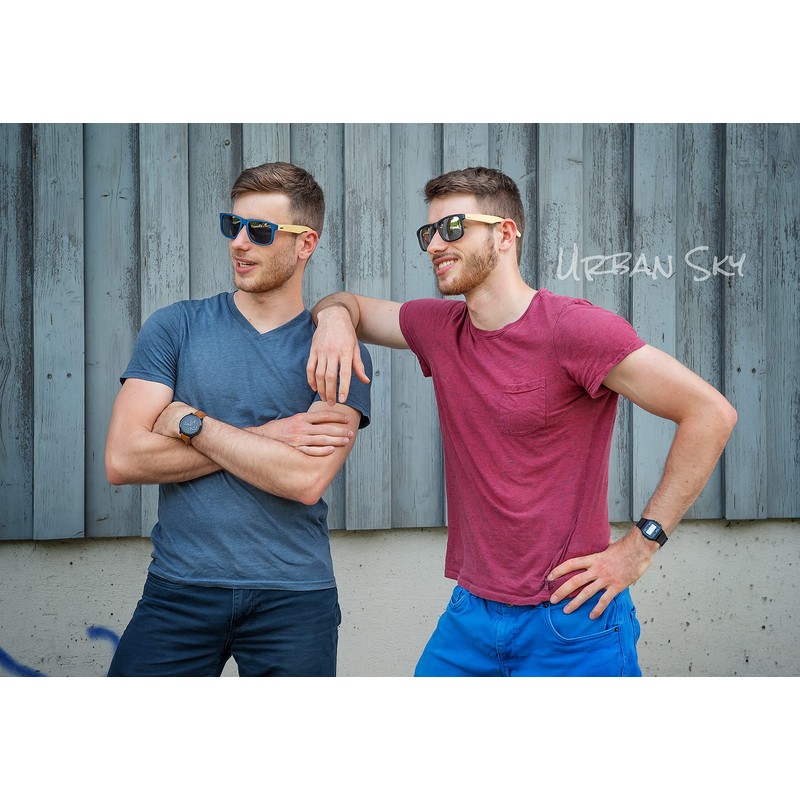 UrbanSky Men's Sunglasses 2 Pack Classic Models, Raymond - Cool