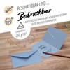 Japun - Set of 50 blank folding cards with envelopes,