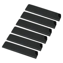 PATIKIL ABS Knife Cover Sleeves for 5" Santoku Knife, 6 Pack Knife Guard Blade Protector Universal Knife Sheath for Home Kitchen, Black