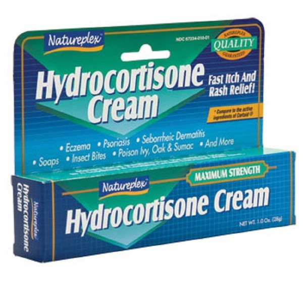 Natureplex Hydrocortisone 1% Cream, 1 oz, 6 Tube Pack