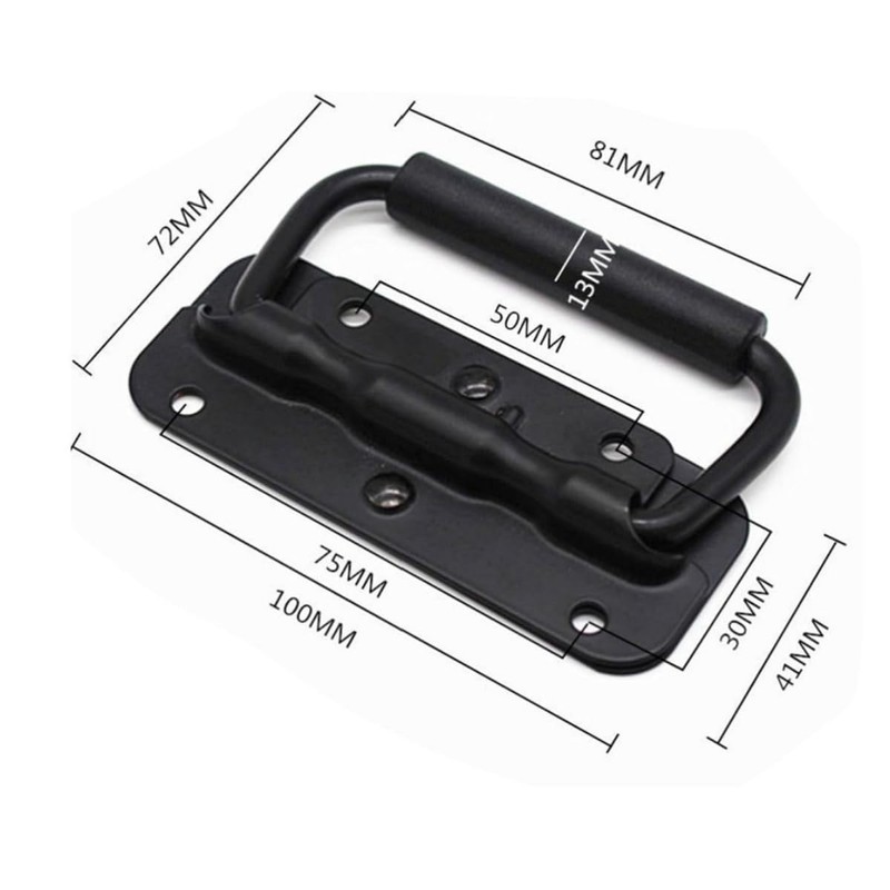BOBOZHONG Hardware Box Handle, Pack of 2 Folding Handles, Stainless
