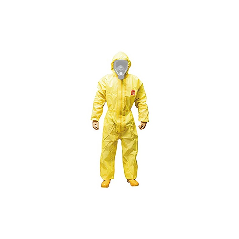 Shigematsu MC3000-L Disposable Chemical Protective Clothing, Yellow