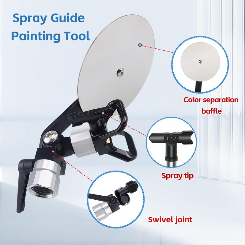 Airless Spray Gun Guide Tool Spray Paint Edger Guide with