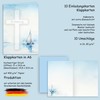 10 Invitation Cards with Envelope Invitation Folding Cards Stylish Cross
