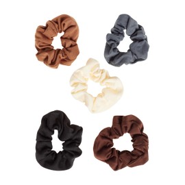 Goody Ouchless Scrunchies for Women - 12 Ct, Assorted Neutral Tones, Damage-Free & Secure Hold Hair Ties, Gentle Hair Accessories for Women & Men, All Day Comfort, All Hair Types