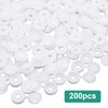 BUXIMN 200pcs Plastic Hinged Screw Covers Caps, Flolding Screw Cap