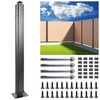 BITALS Q235A-Steel 4ft (H/48in) Heavy Duty Fence Post - Serial