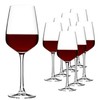 YANGNAY 8 Pack Wine Glasses Set, 15 Oz Classic Red