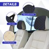 Hovom Car Headrest Cover, Soft Breathable Leather Front Seat Head