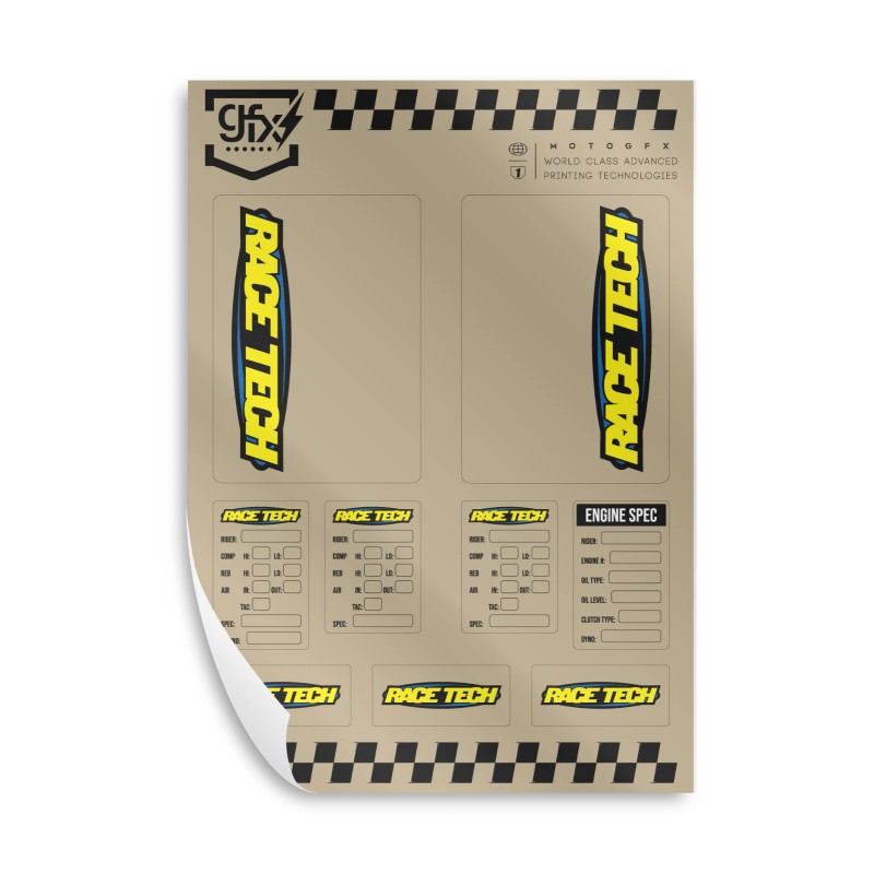 Race Tech Fork Stickers Suspension Decal Kit
