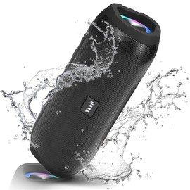 Bluetooth Speakers Wireless with 20W Loud Stereo Sound, TWS Pairing for Outdoor, IPX6 Waterproof Shower Speakers, 36H Playtime, Built-in Mic Radio Mode RGB Lights