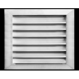 HVAC Premium 24"W x 22"H Aluminum Exterior Gable Louver Vent for Walls & Crawlspace - Weather-Resistant Air Grille with Screen Mesh - [Outer Dimensions 25.75"W x 23.75"H]