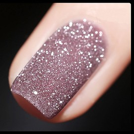 VERONNI Pink Glitter Gel Nail Polish: Reflective Shimmer, Diamond Nail Gel, Soak Off LED Lamp - DIY Manicure Salon For Nail Art (03)