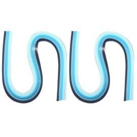 PATIKIL 540 x 3mm Rainbow Quilling Strips Paper,240 Pcs Origami Paper Quilling Strip for Art DIY Hand Craft Christmas, Gradient Blue