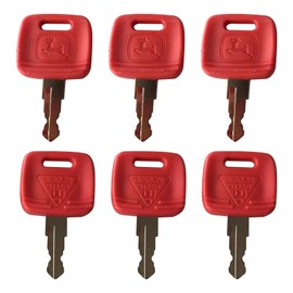 6 PCS Key for John Deere Tractor RE183935 RE71557 Keys Replacement for JD Tractors 2032R 2038R 3033R 3039R 4066R 3025 3038 5320 3320 4052 4105 4320 3038E 5055E 5065E 5100E 5203 8330 7810 9510 4730