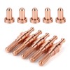 Eacam SL60-100 Torch Consumables, 100A Copper Electrode&Nozzle Tips Set, 10pcs
