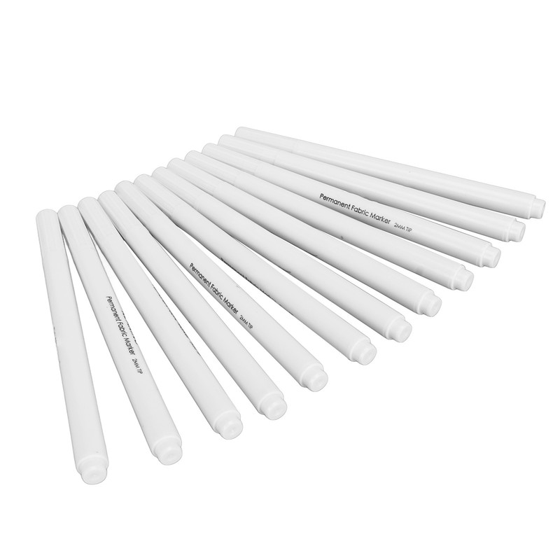 12pcs Fabric Sewing Marking Pens DIY Washable Fiber Tip Disappearing