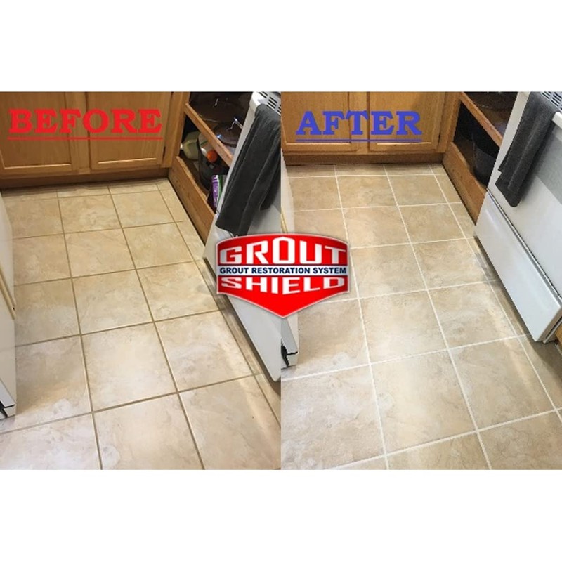 Grout Shield Grout Restoration System- Tile and Grout Surfaces Restoration