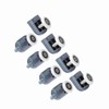 8Pcs Shower Door Rollers Shower Door Runners/Wheels/Pulleys/Guides Home Bathroom DIY