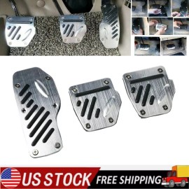 Unbranded 3PCS Non-slip Car Pedal Pads Manual Transmission Foot Pedal Cover Universal fit