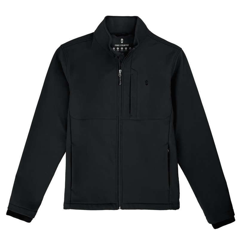 Free Country Men's Lanier Super Softshell® Jacket Black XXL