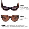 Face Shadow Polarized Sunglasses Fit Over Glasses, Sunglasses for Women