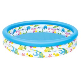 Inflatable Baby Swimming Pool Portable Round Kiddie Paddling Pool Little Pump Pool Indoor Outdoor Water Game Play Center for Kids Girls Boys