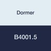 Dormer B4001.5 Machine Reamer Straight Shank High Coated Full Carbide Head Diameter 1.5mm Flute Length 8mm Total Length 40mm
