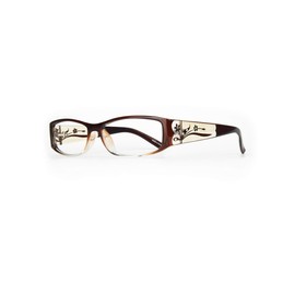 EYEBOGO Kaylee Stylish Reading Glasses for Women (Brown, 4.00)