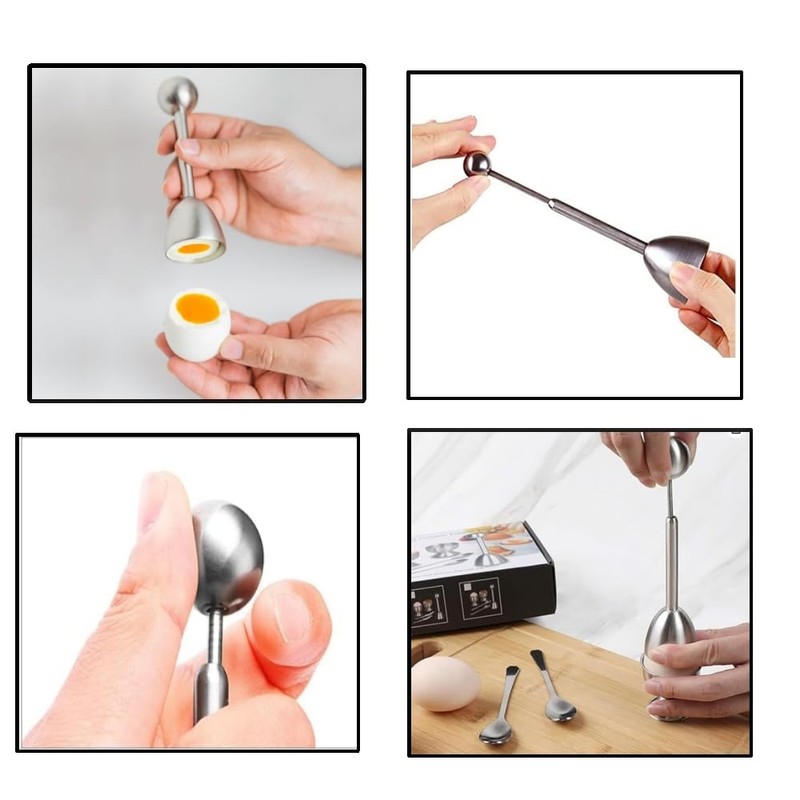 DACUAN Metal Egg Scissors, 1PCS Egg Topper Cutter Shell Opener