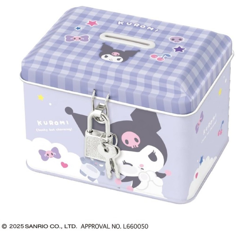 CRUX Key-Attached Can Bank Sanrio Characters SANRIO (Kuromi Mugyutto)
